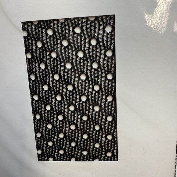 Uniqlo Carine Roitfeld Paris Black Circle Fishnet Stocking Tights Sz S/M New - Picture 3 of 5
